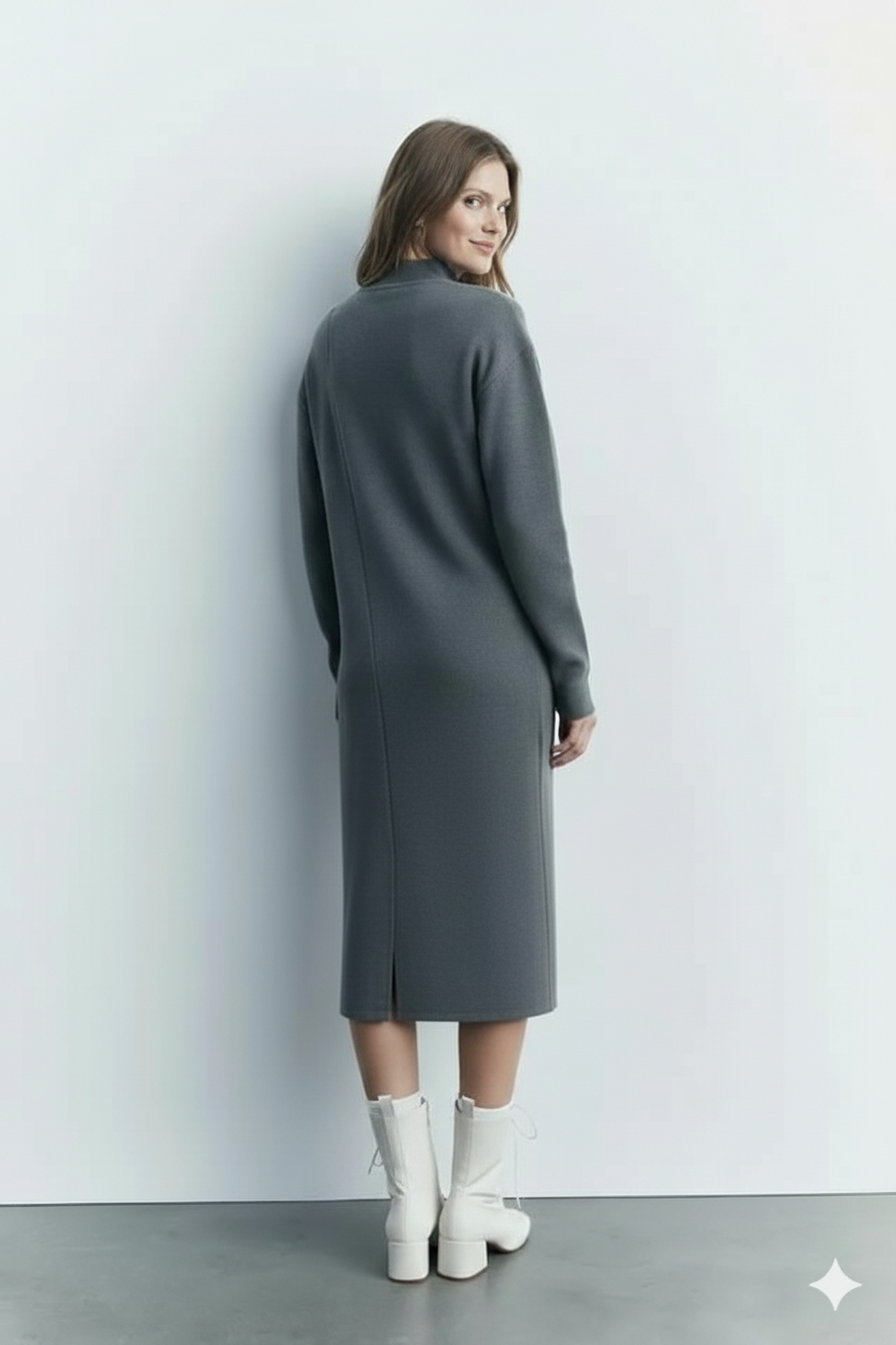 فستان الكشمير الخالص