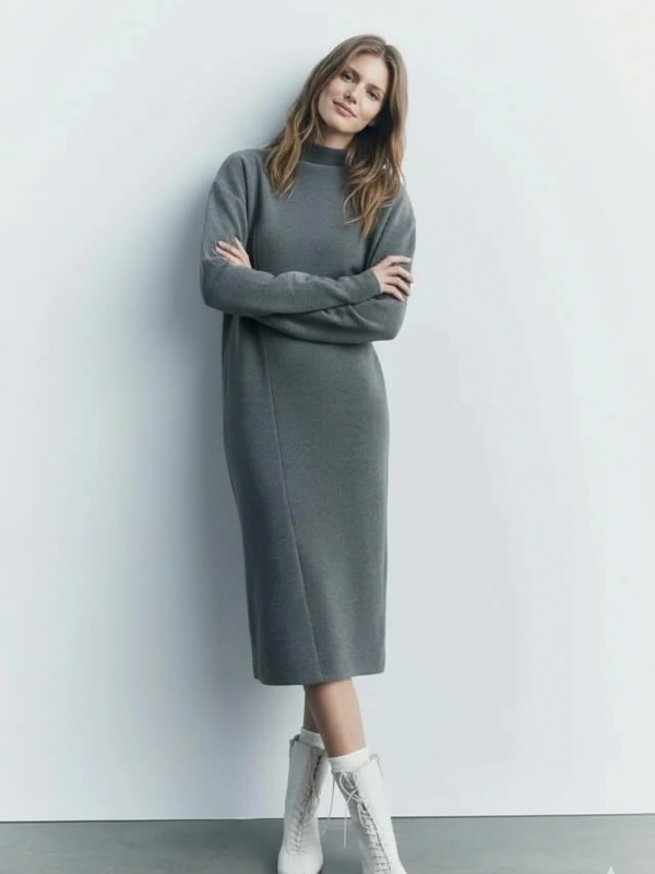 Robe en pur cachemire