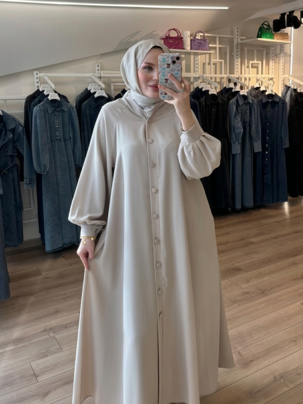 Robe chemise boutonnée moderne