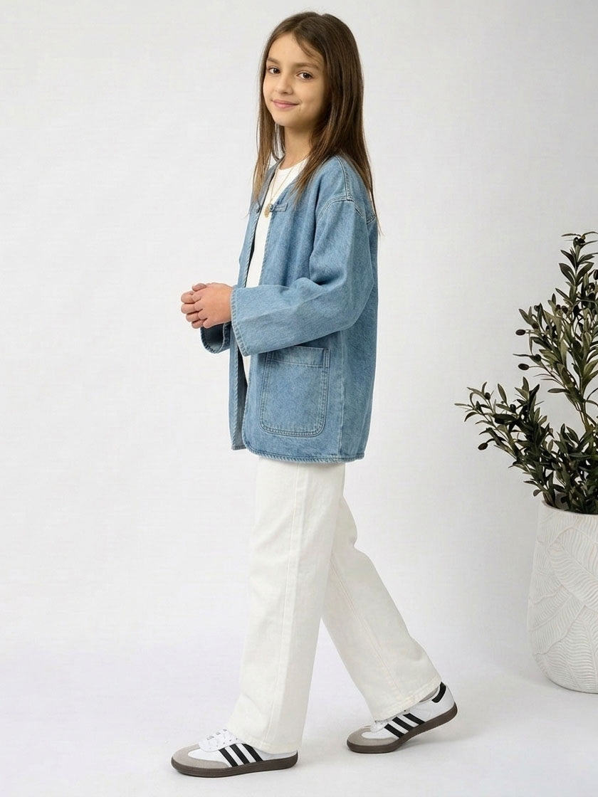 Veste en jean pour filles – Kloudy – Image 3
