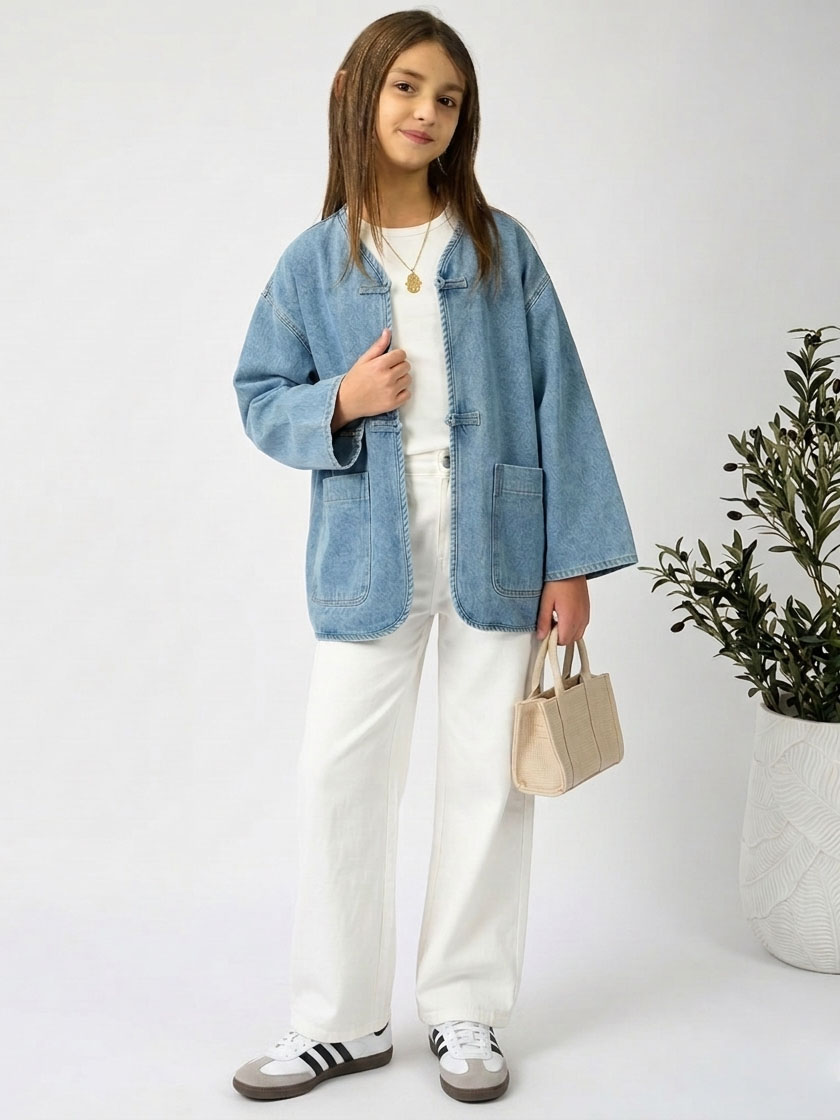 Veste en jean pour filles – Kloudy – Image 4